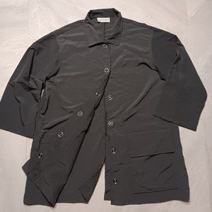 Eleven Stitch Design Shacket Gray Dark Women's SMALL Button Up Outerwear Jacket